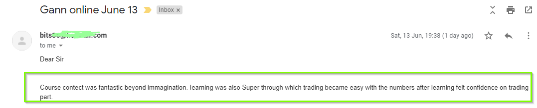 BittuGann online June 13 harmonicstraders@gmail.com Gmail 1 - Harmonics Traders - Testimonials