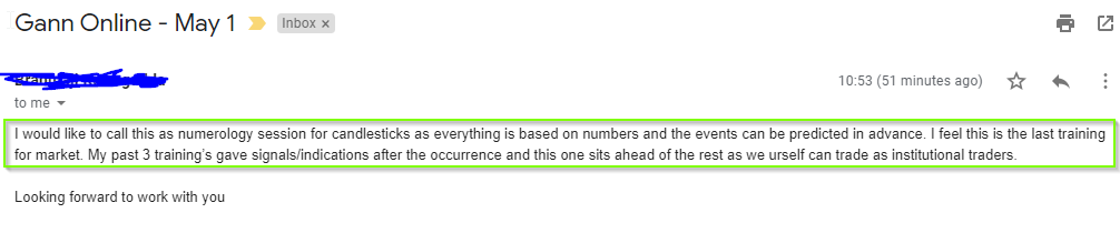 Brahmaji Gann Online - Harmonics Traders - Testimonials