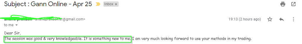 Gann Anand APr25 - Harmonics Traders - Testimonials
