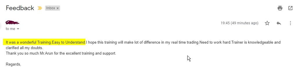 GannBabu 1 - Harmonics Traders - Testimonials