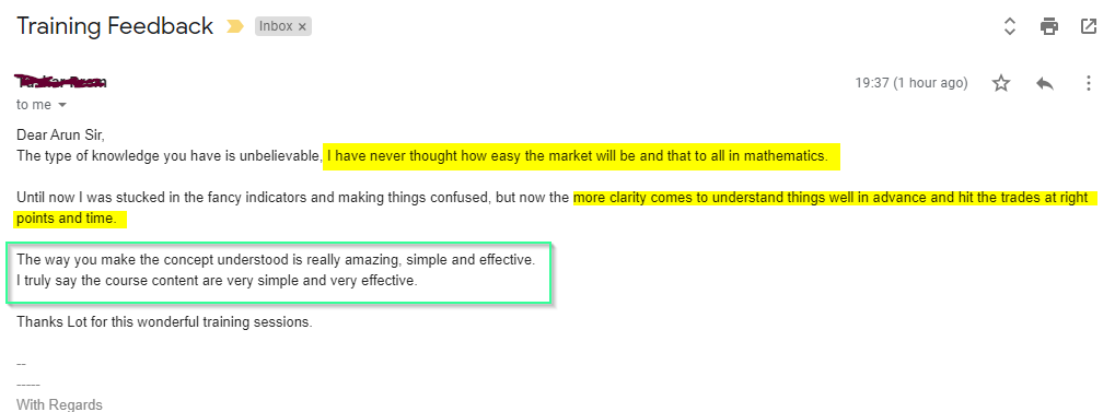 GannTushar - Harmonics Traders - Testimonials
