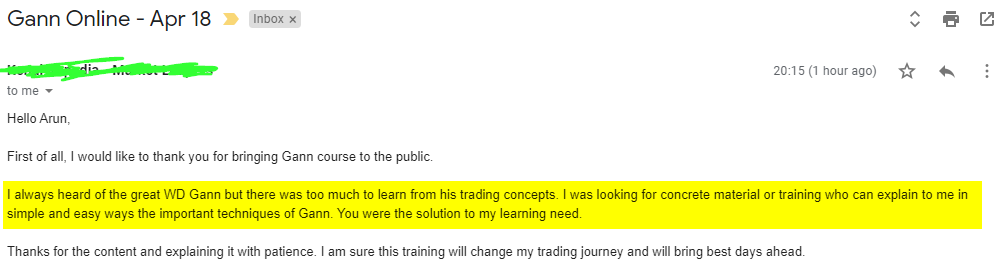 Gann Kenal 2 - Harmonics Traders - Testimonials