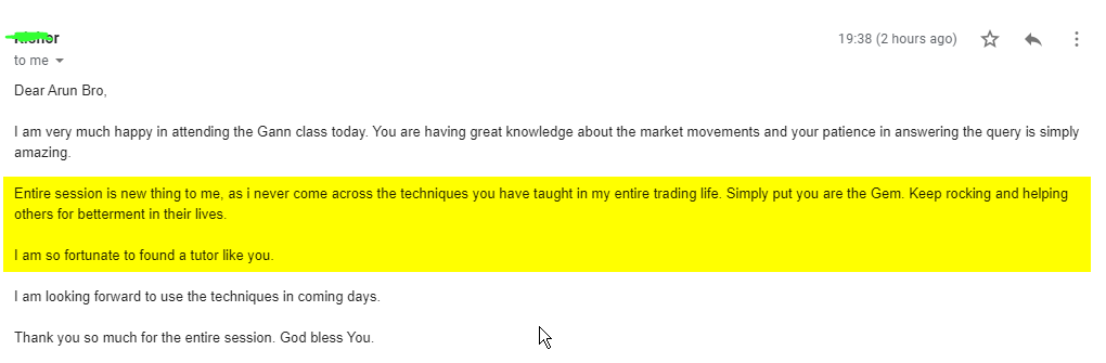 Gann Kishore Apr25 2 - Harmonics Traders - Testimonials