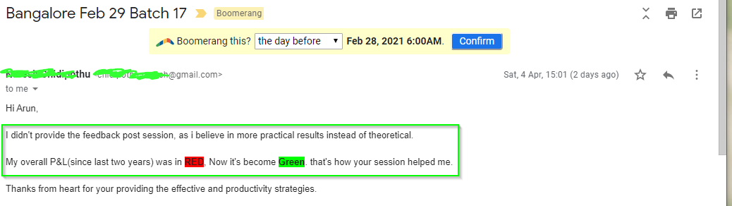 NareshHarmonicsBan - Harmonics Traders - Testimonials