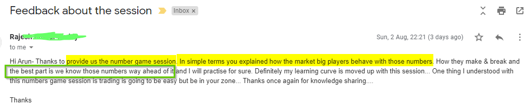 RajeshGannAug2 - Harmonics Traders - Testimonials