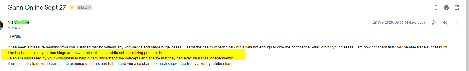 Sep27Nithesh - Harmonics Traders - Testimonials