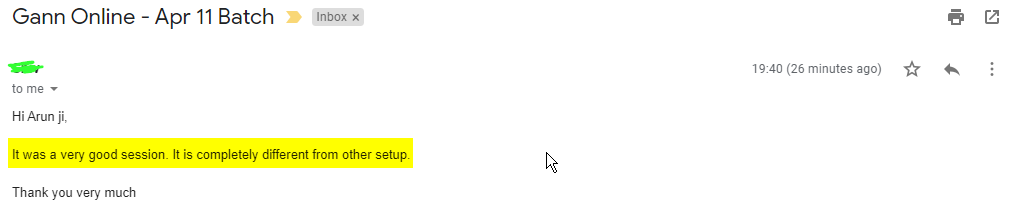 Siva Gann - Harmonics Traders - Testimonials