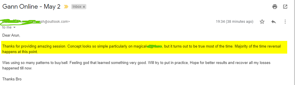 SureshGann Online May 2 - Harmonics Traders - Testimonials