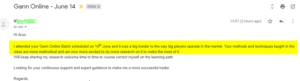 Vijay June 14 - Harmonics Traders - Testimonials