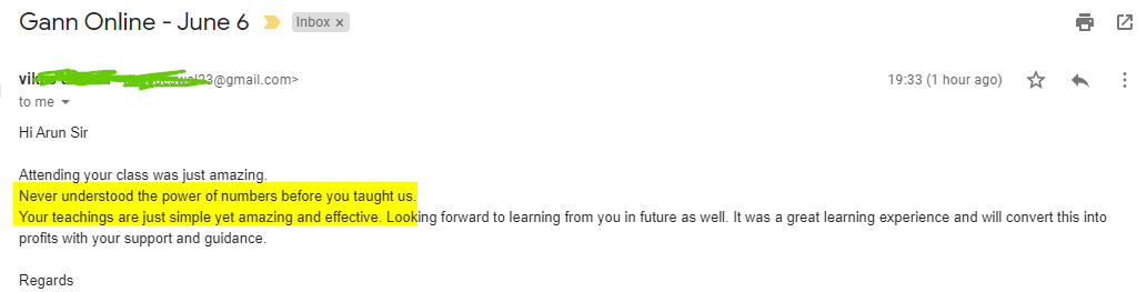 VikasGannJune6 - Harmonics Traders - Testimonials