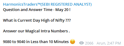 may 20 2 - Nifty and Bank Nifty Magical Numbers